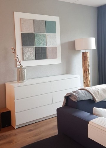 9 small op MDF plaat